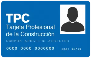 FormaciónTarjeta profesional de la construcción tpc