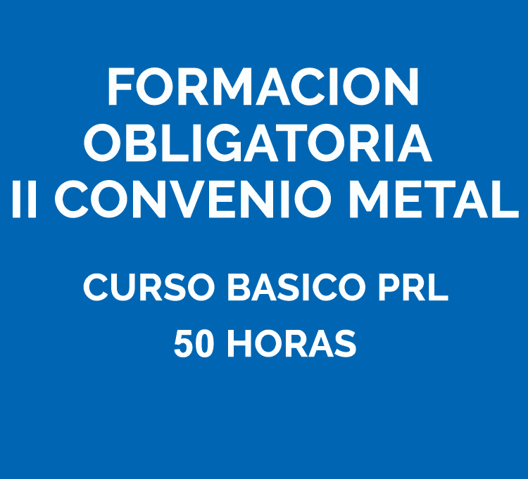 Formación obligatoria del metal - Curso básico de Prevención 50h